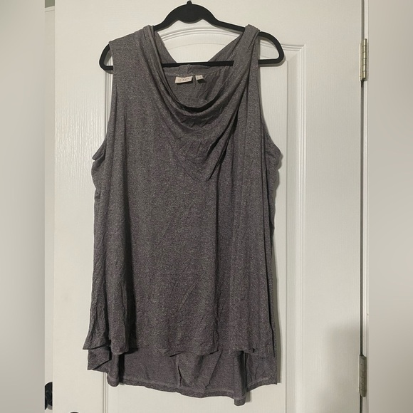 Logo by Lori Goldstein Gray Sleeveless Women's Top Size 3X - Picture 1 of 2
